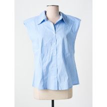 YEST - Chemisier bleu en coton - Femme - Taille 38 - Modz
