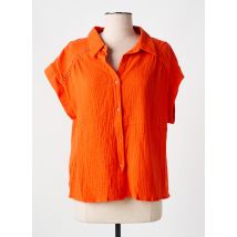 ZIBI LONDON - Chemisier orange en coton - Femme - Taille 38 - Modz
