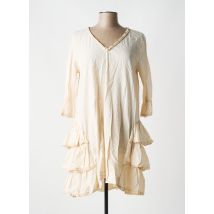 JAYKO - Robe mi-longue beige en coton - Femme - Taille 46 - Modz
