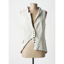 JAYKO - Gilet sans manche beige en coton - Femme - Taille 42 - Modz