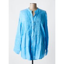 MALVIN - Tunique manches longues bleu en lin - Femme - Taille 46 - Modz