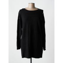 YEST - Pull tunique noir en viscose - Femme - Taille 44 - Modz