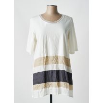 LUUKAA - Tunique manches courtes beige en coton - Femme - Taille 42 - Modz