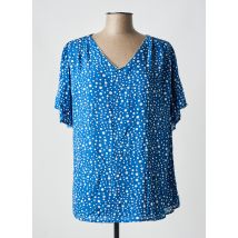 CHRISTY - Blouse bleu en viscose - Femme - Taille 46 - Modz