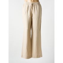 YEST - Pantalon large beige en lin - Femme - Taille 38 - Modz