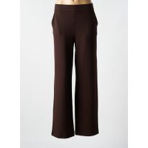YEST - Pantalon large marron en polyester - Femme - Taille 40 - Modz