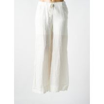ESQUALO - Pantalon large blanc en lin - Femme - Taille 38 - Modz