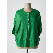 ALEMBIKA - Veste casual vert en lin - Femme - Taille 44 - Modz