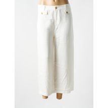 ZIBI LONDON - Pantalon 7/8 blanc en tencel - Femme - Taille 46 - Modz