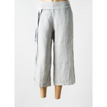 LOTUS EATERS - Pantalon 7/8 gris en lin - Femme - Taille 38 - Modz