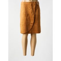 ESQUALO - Jupe mi-longue marron en polyester - Femme - Taille 46 - Modz