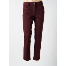 ZERRES - Jeans coupe slim rouge en coton - Femme - Taille 48 - Modz