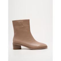 TAMARIS - Bottines/Boots beige en cuir - Femme - Taille 36 - Modz