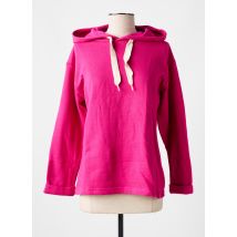 LAZY & COSY - Sweat-shirt à capuche rose en coton - Femme - Taille 36 - Modz