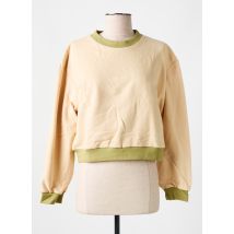 LAY LAY - Sweat-shirt beige en coton - Femme - Taille 38 - Modz