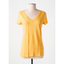 LAZY & COSY - T-shirt orange en lin - Femme - Taille 38 - Modz