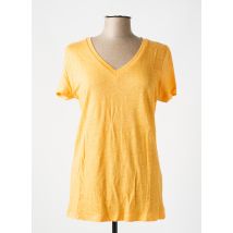 LAZY & COSY - T-shirt orange clair en lin - Femme - Taille 42 - Modz