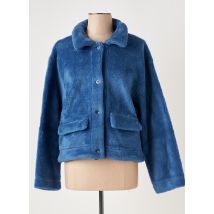 LAZY & COSY - Veste casual bleu en lin - Femme - Taille 38 - Modz