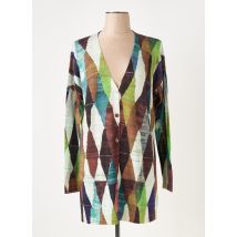 ANNA & GABRI - Gilet manches longues marron en laine - Femme - Taille 36 - Modz