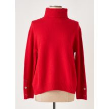 ANNA & GABRI - Pull col roulé rouge en laine - Femme - Taille 40 - Modz