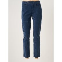 LAUREN VIDAL - Pantalon 7/8 bleu en coton - Femme - Taille 40 - Modz