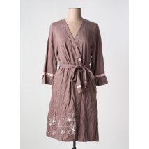 SENORETTA - Chemise de nuit marron en coton - Femme - Taille 38 - Modz