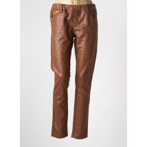 QUATRE VINGT JOURS - Jegging marron en polyester - Femme - Taille 48 - Modz