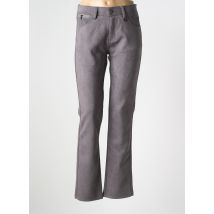 QUATRE VINGT JOURS - Pantalon slim gris en polyester - Femme - Taille 44 - Modz