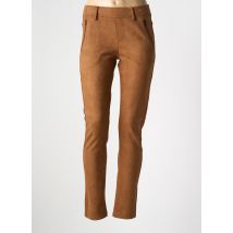 QUATRE VINGT JOURS - Jegging marron en polyester - Femme - Taille 38 - Modz