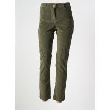 7 SEASONS - Pantalon slim vert en coton - Femme - Taille 46 - Modz