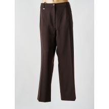 RICHY - Pantalon droit marron en polyester - Femme - Taille 52 - Modz