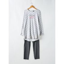 SENORETTA - Pyjama gris en coton - Femme - Taille 46 - Modz