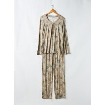 EGATEX - Pyjama marron en viscose - Femme - Taille 44 - Modz