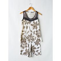 EGATEX - Pyjama beige en viscose - Femme - Taille 46 - Modz