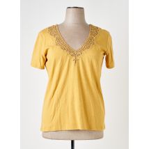 7 SEASONS - T-shirt jaune en lin - Femme - Taille 56 - Modz