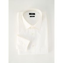 HUGO BOSS - Chemise manches longues blanc en coton - Homme - Taille XL - Modz