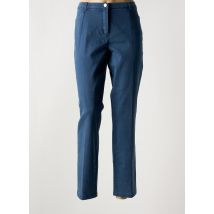 ADELINA BY SCHEITER - Pantalon slim bleu en coton - Femme - Taille 44 - Modz