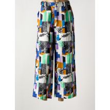 LA FIANCE - Pantalon large bleu en coton - Femme - Taille 40 - Modz