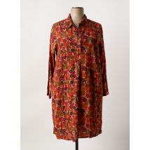 AGATHE & LOUISE - Robe mi-longue orange en viscose - Femme - Taille 48 - Modz