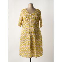 AGATHE & LOUISE - Robe mi-longue jaune en viscose - Femme - Taille 50 - Modz