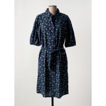 FRANSA - Robe mi-longue bleu en coton - Femme - Taille 36 - Modz