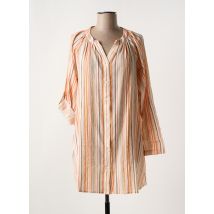 FRANSA - Tunique manches longues orange en coton - Femme - Taille 42 - Modz