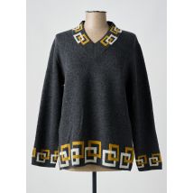 GUY DUI - Pull gris en laine - Femme - Taille 44 - Modz