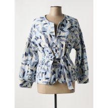 I.CODE (By IKKS) - Veste chic bleu en coton - Femme - Taille 42 - Modz
