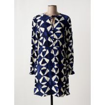 ICHI - Robe mi-longue bleu en viscose - Femme - Taille 40 - Modz