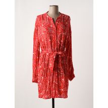 VILA - Robe mi-longue rouge en viscose - Femme - Taille 36 - Modz