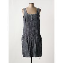 LUCCHINI - Robe mi-longue bleu en coton - Femme - Taille 44 - Modz