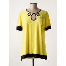 QUATRE VINGT JOURS - T-shirt jaune en polyester - Femme - Taille 44 - Modz