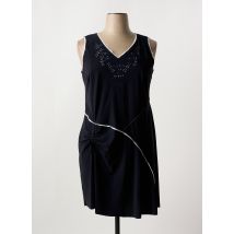 CLAUDE DE SAIVRE - Robe mi-longue noir en polyamide - Femme - Taille 46 - Modz