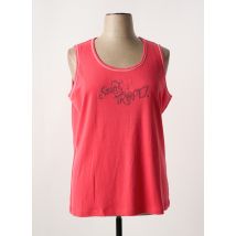 GABRIELLA K. - Débardeur rose en coton - Femme - Taille 48 - Modz